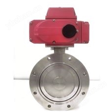 GID 304不銹鋼高真空電動法蘭蝶閥