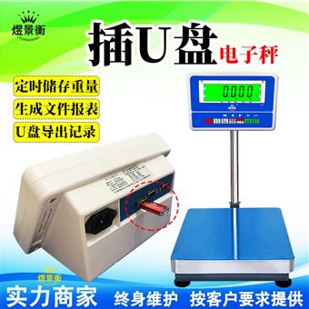 YJH-T100公斤插U盘记录数据报表电子秤