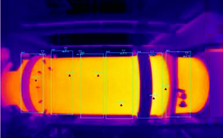 運用紅外熱像儀監測回轉窯內襯