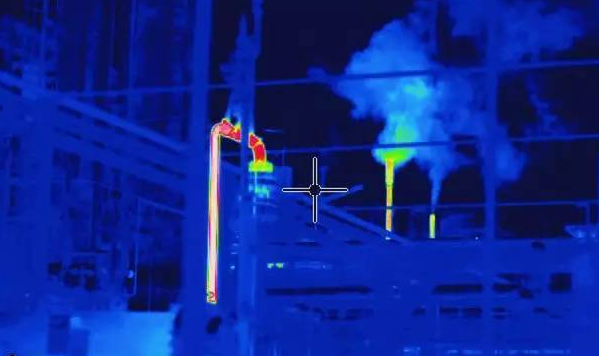 使用紅外熱成像進行氣體泄漏檢測